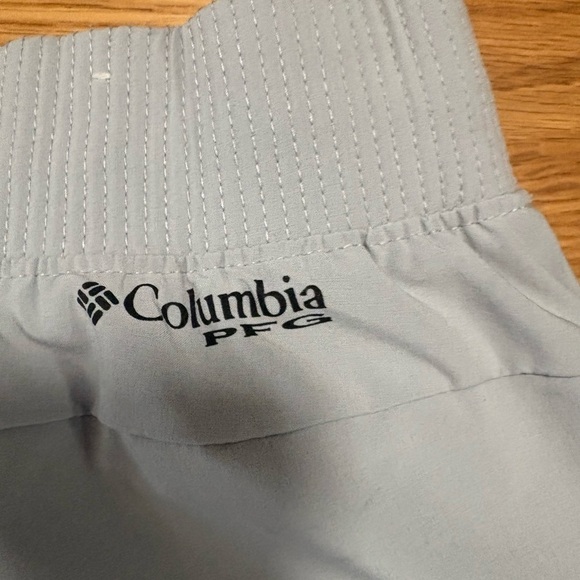 Columbia PFG Shorts Women Light Blue Fishing Quick Dry Activewear Sporty Medium - Picture 3 of 6